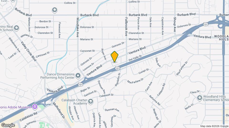 22865 Del Valle St Map and Location Details