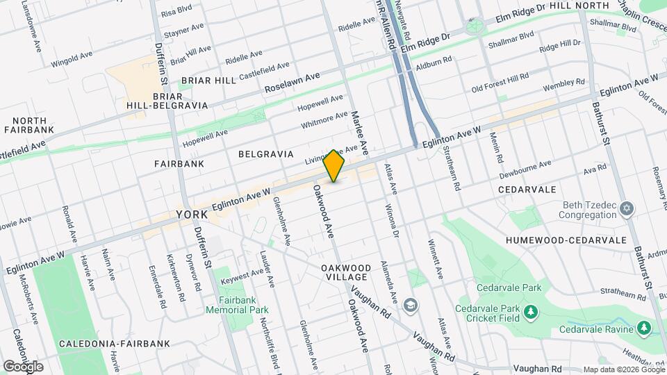 50A Lanark Ave Map and Location Details