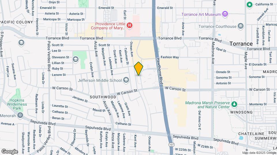 Furnished Studio-Los Angeles - Torrance - Map and Location Details