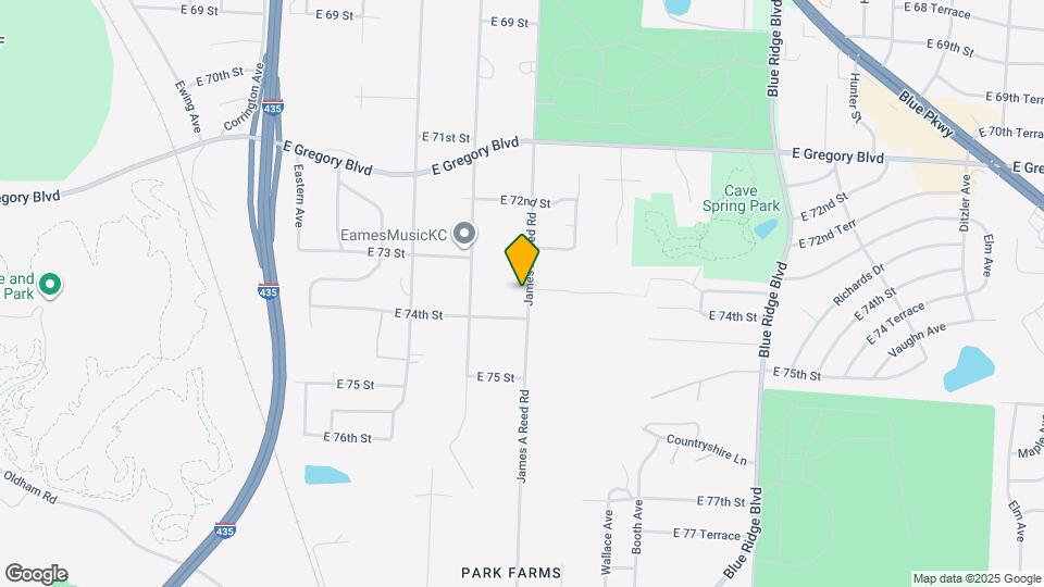 7318 James A Reed Rd Map and Location Details