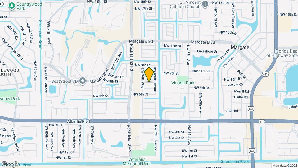 6948 NW 8th St Map and Location Details