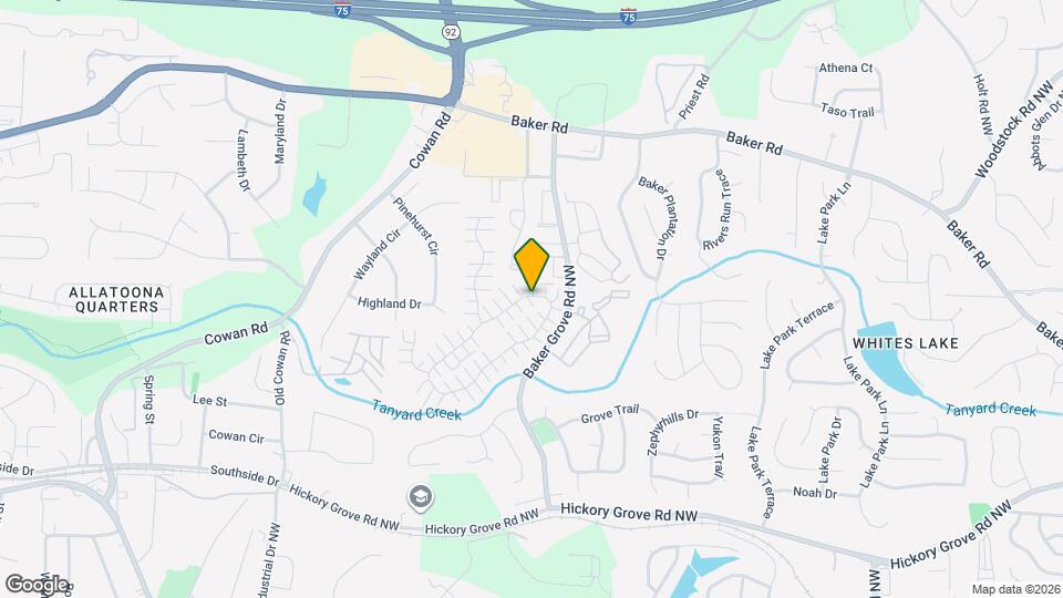 881 Windcroft Cir NW Map and Location Details