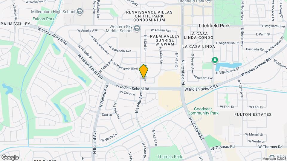 3556 N 143rd Ln Map and Location Details