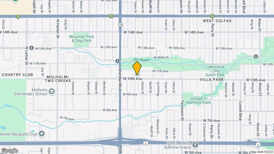 4925 W 10th Ave Map and Location Details