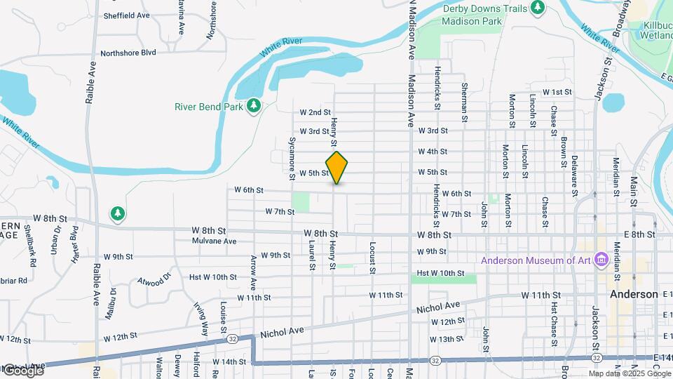 1330 W 6th St Map and Location Details