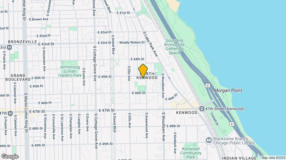 4512 S Greenwood Ave Map and Location Details