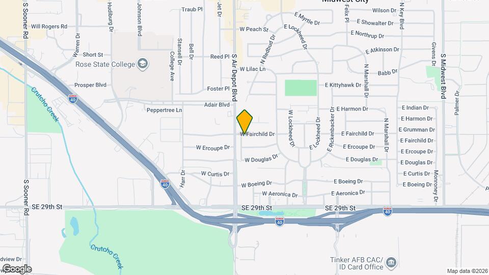 228 W Fairchild Dr Map and Location Details