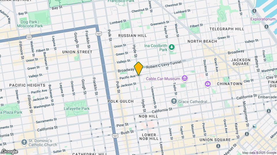 1555 Hyde St Map and Location Details