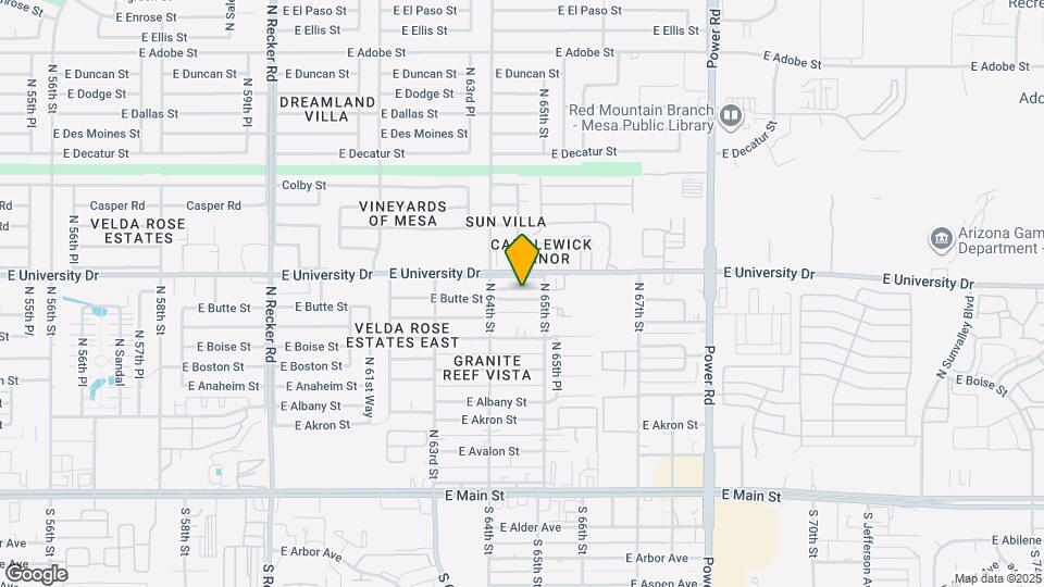6438 E Butte St, Unit 3 Mapa y Detalles de la Ubicación
