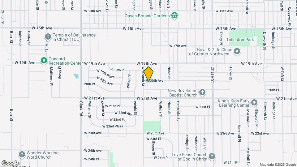 3771 W 20th Ave Mapa y Detalles de la Ubicación