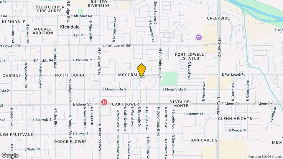 2934 N Cardell Cir Map and Location Details