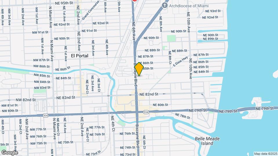 627 NE 83rd Ter Map and Location Details