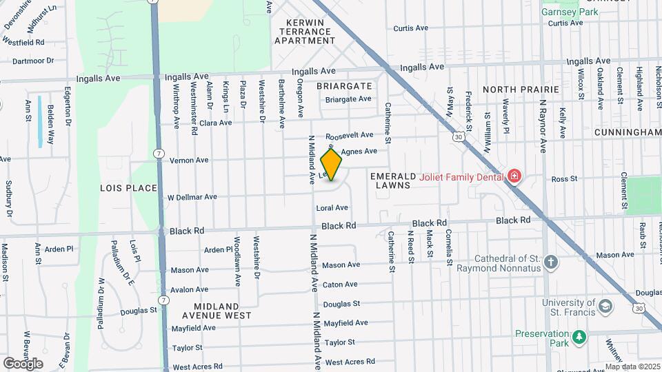 1307 W Dellmar Ave Map and Location Details