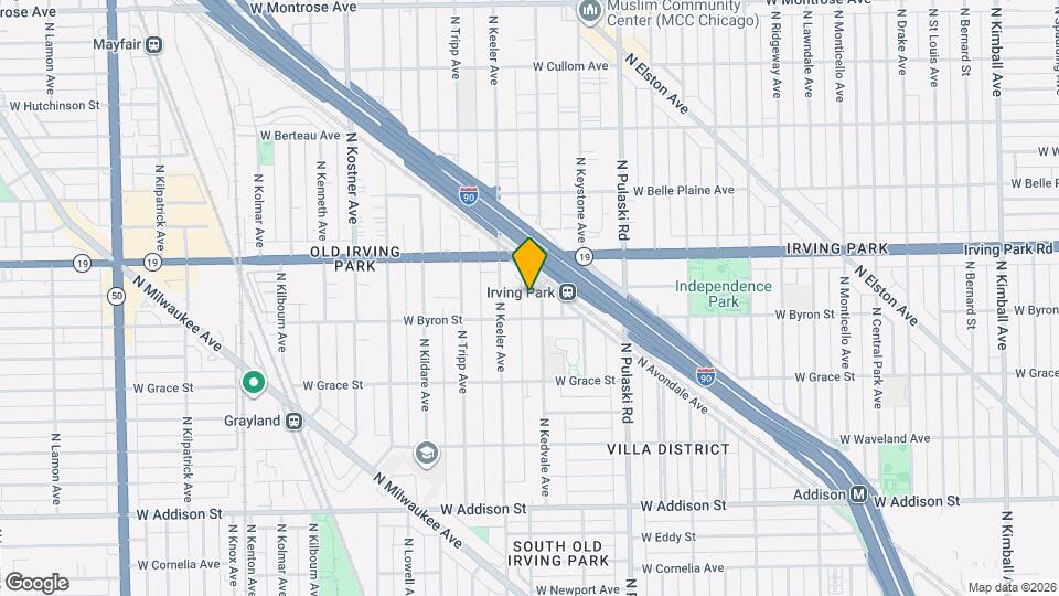 3914 N Kedvale Ave Map and Location Details