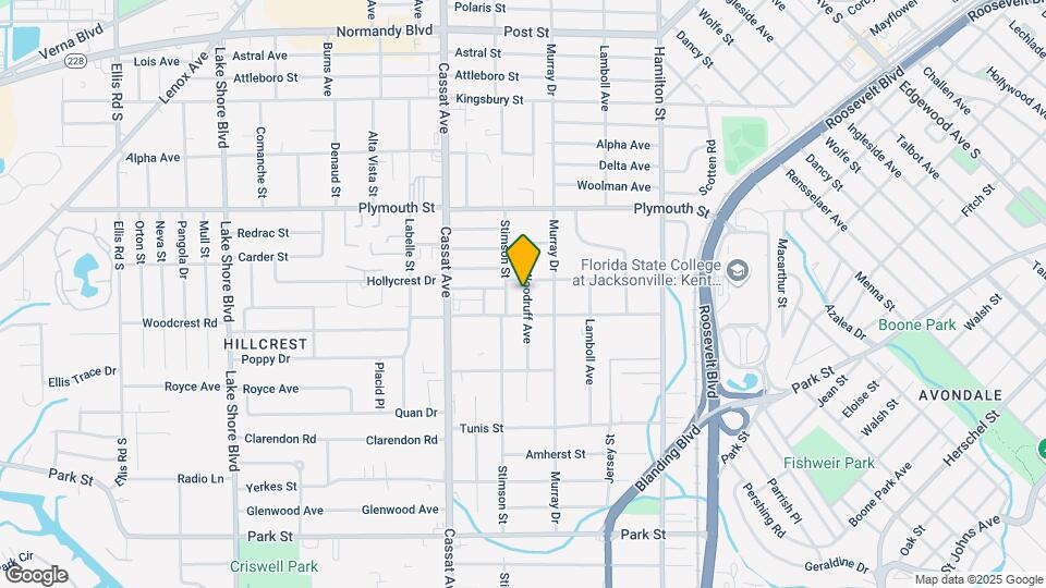 1284 Woodruff Ave Map and Location Details