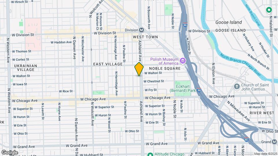 912 N Ashland Ave Map and Location Details