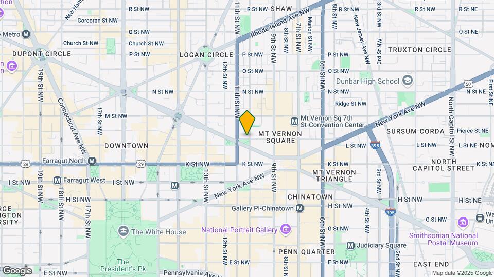 1001 L St NW Map and Location Details