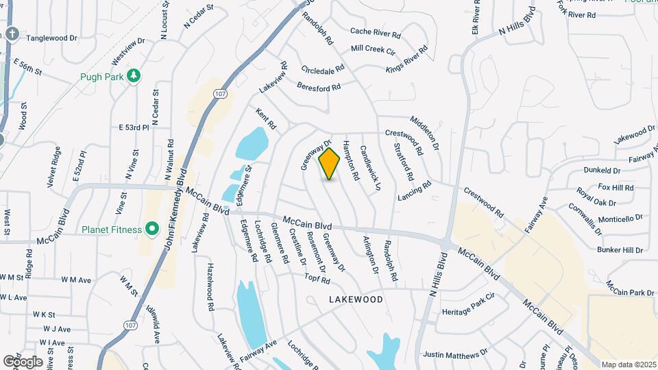 4930 Oaklawn Dr Map and Location Details