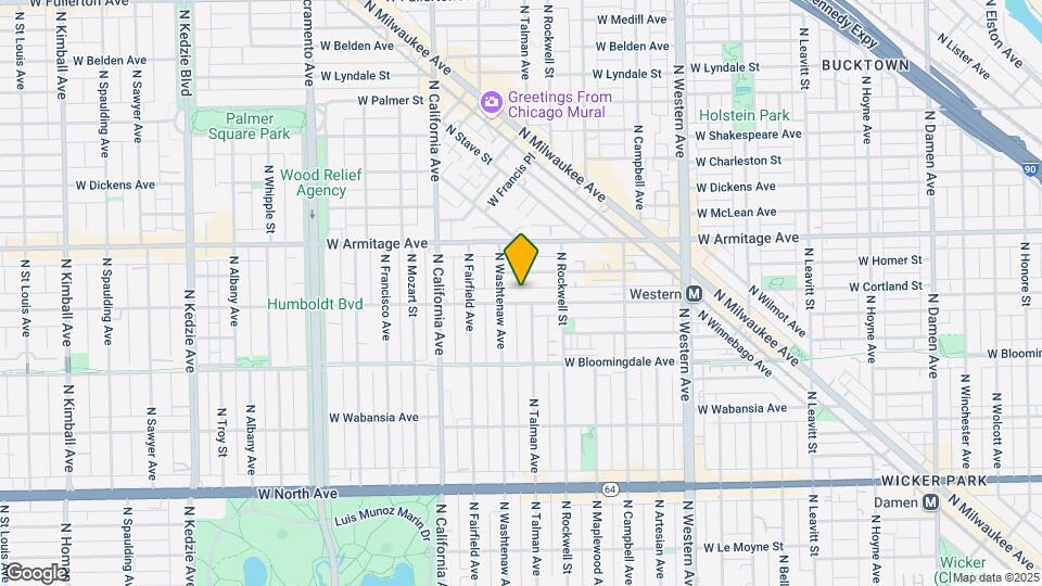 2640 W Cortland St Map and Location Details