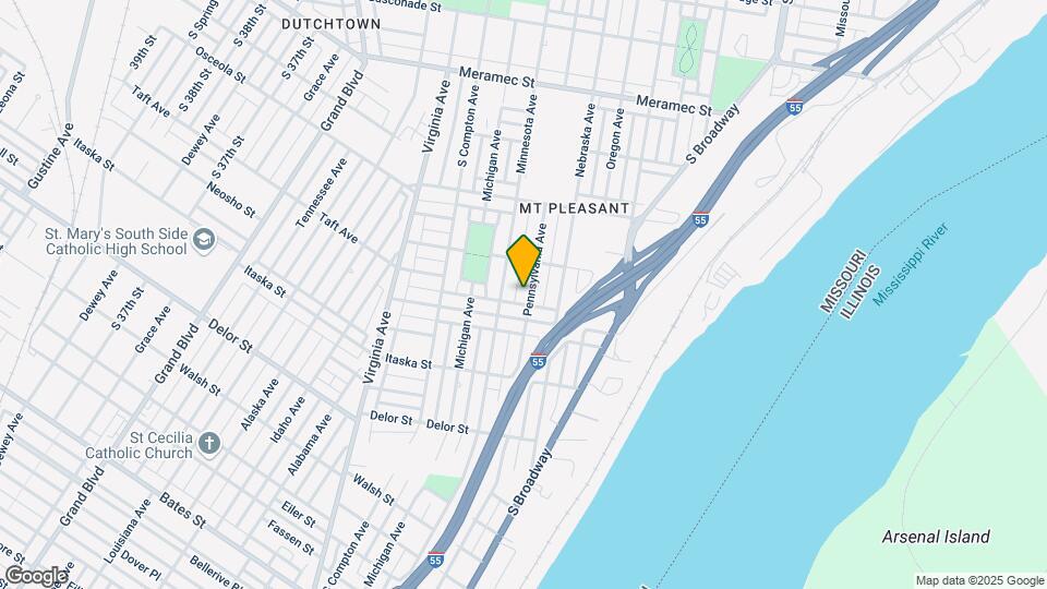 4535 Pennsylvania Ave Map and Location Details