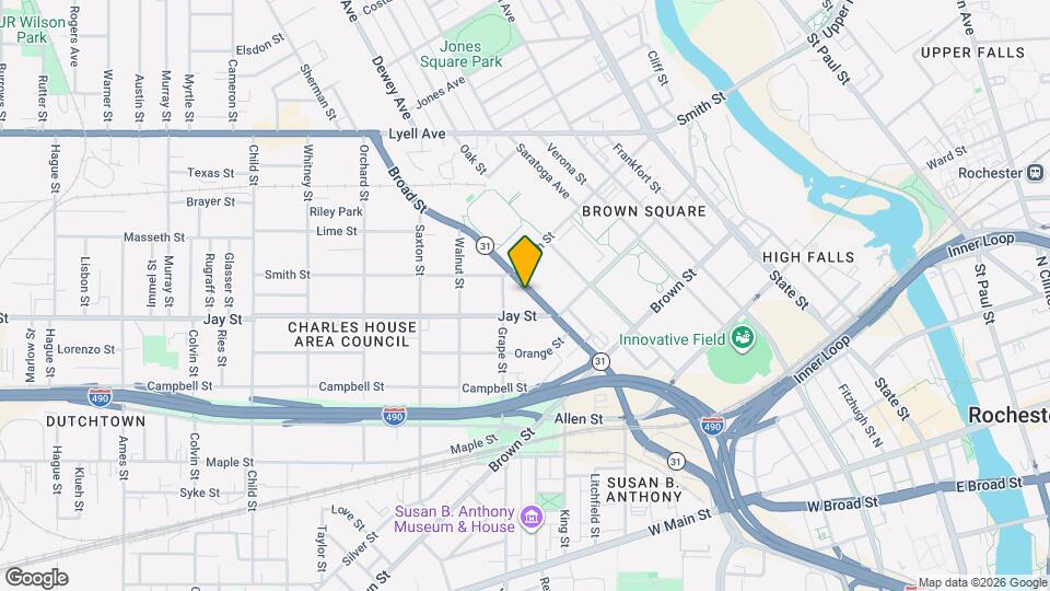 709 W Broad St Mapa y Detalles de la Ubicación