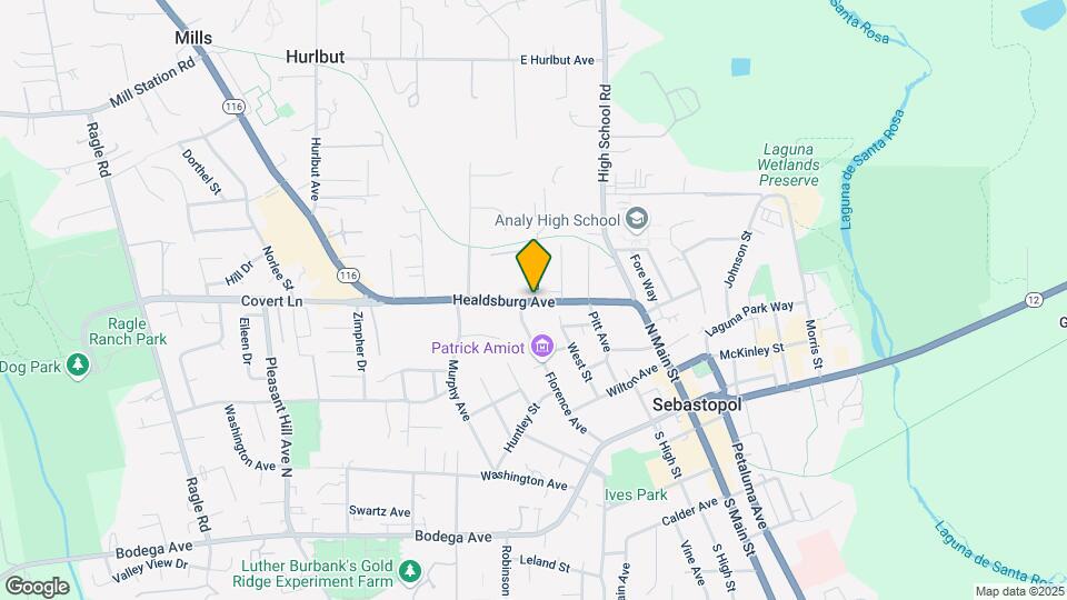 7348 Healdsburg Ave Map and Location Details