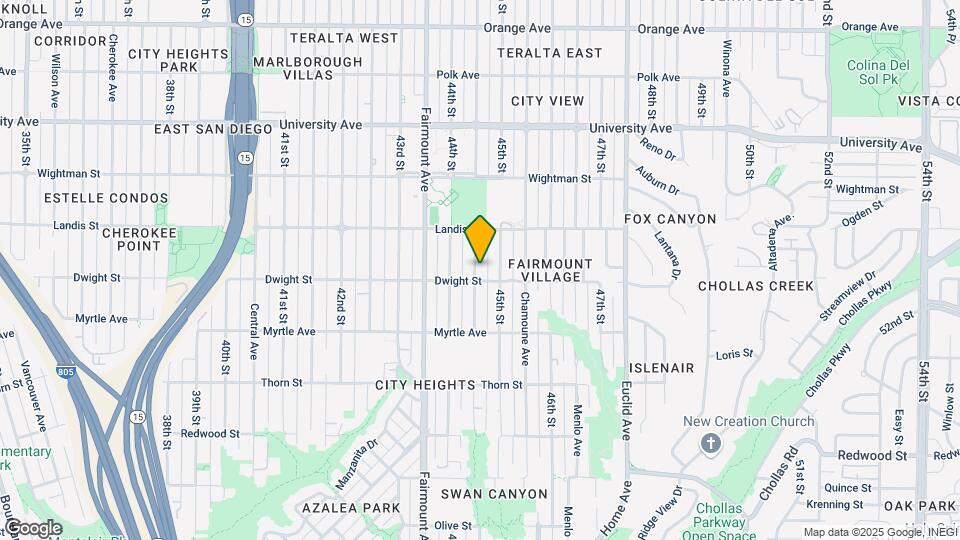 3617 Highland Ave Map and Location Details