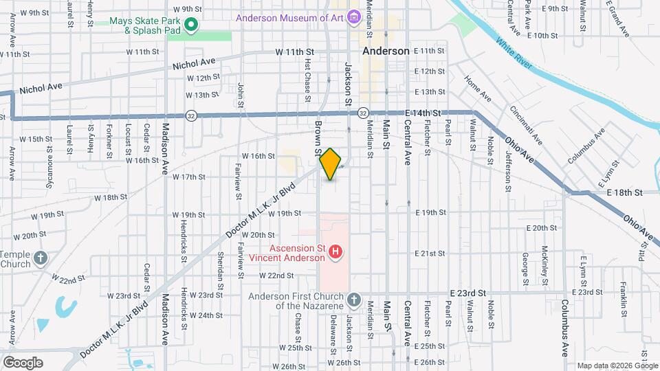 1725 Delaware St Map and Location Details