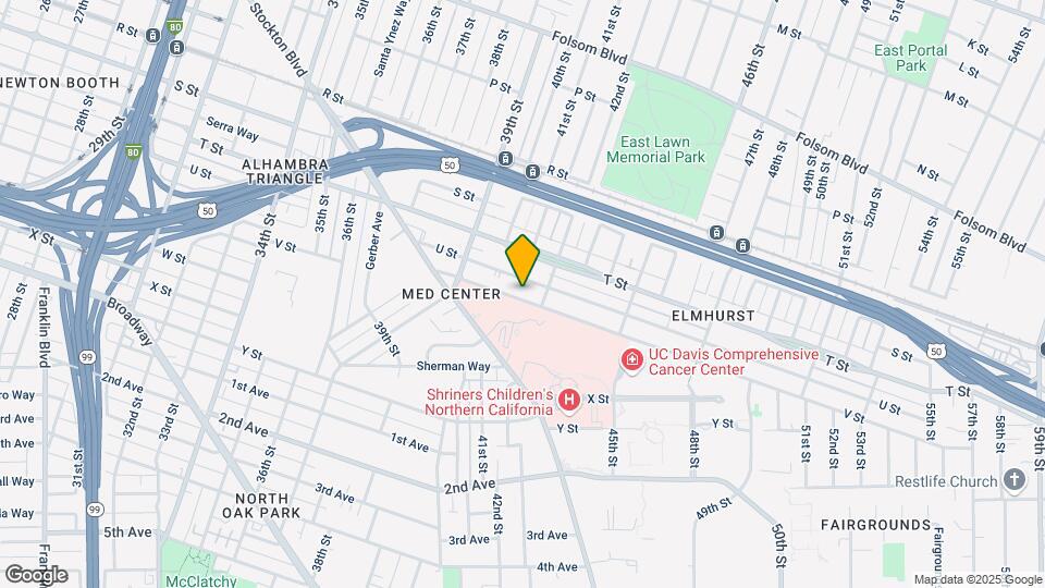 4101 V St Map and Location Details