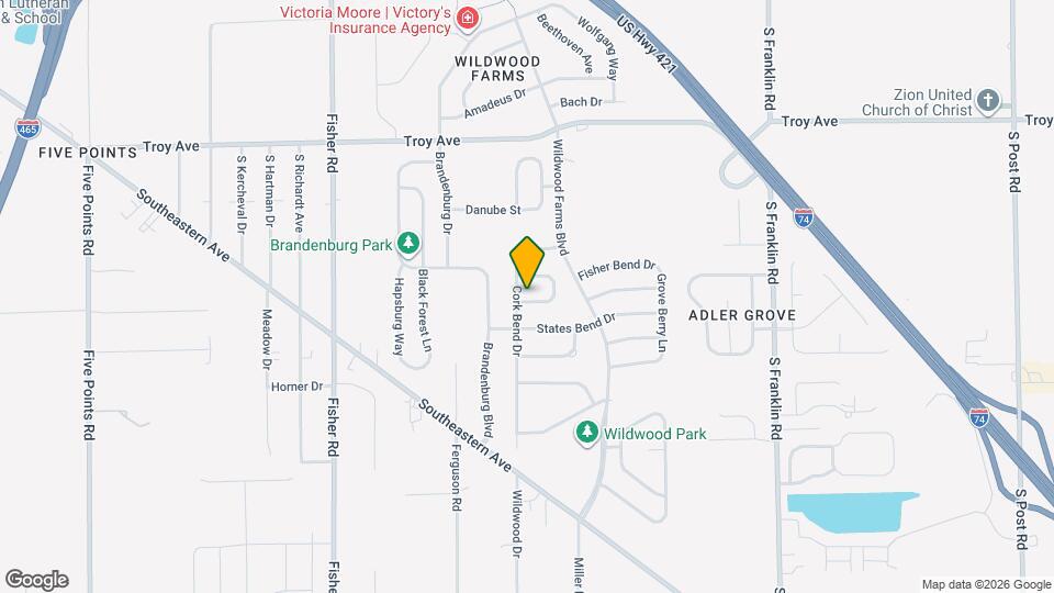 7848 Caraway Pl Mapa y Detalles de la Ubicación