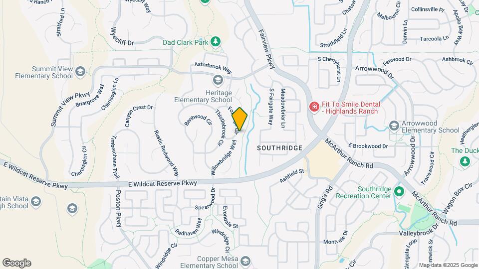 10198 Foxridge Cir Map and Location Details