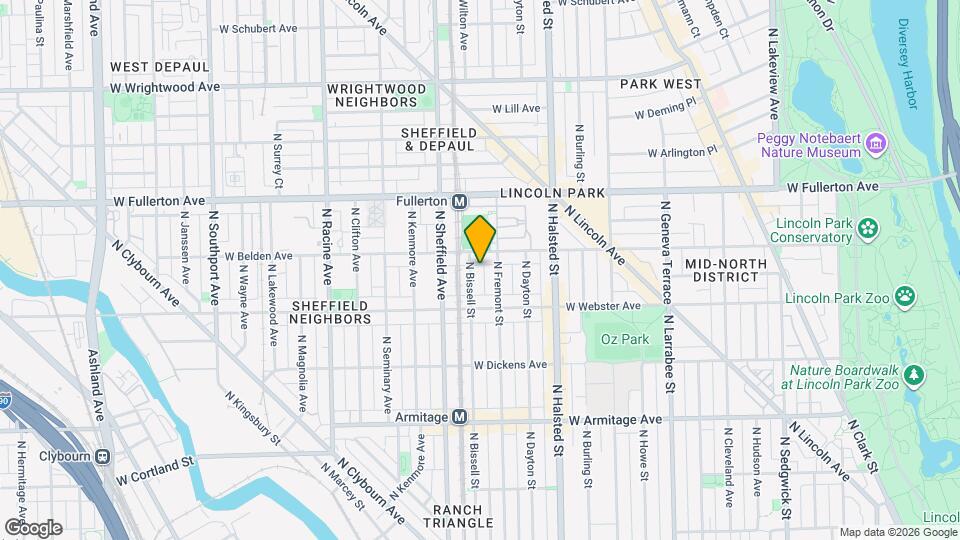 2243 N Bissell St, Unit 5 Mapa y Detalles de la Ubicación