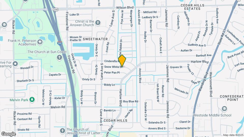 6750 Snow White Dr Map and Location Details