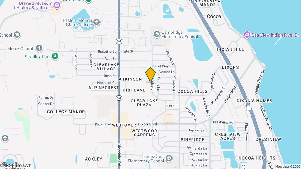 1525 Cambridge Dr Map and Location Details