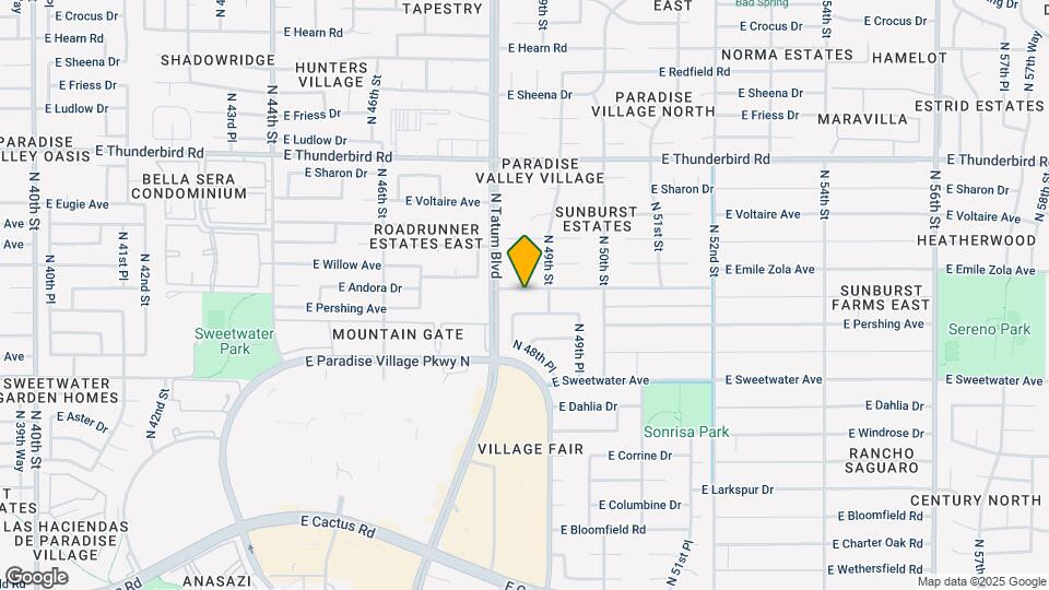 4825 E Andora Dr Map and Location Details