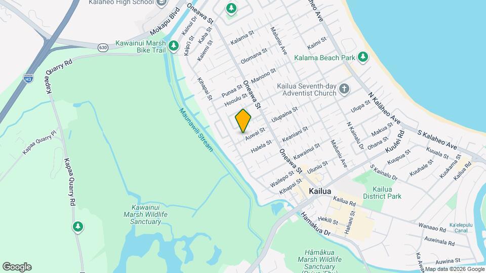 630 Auwai St Mapa y Detalles de la Ubicación