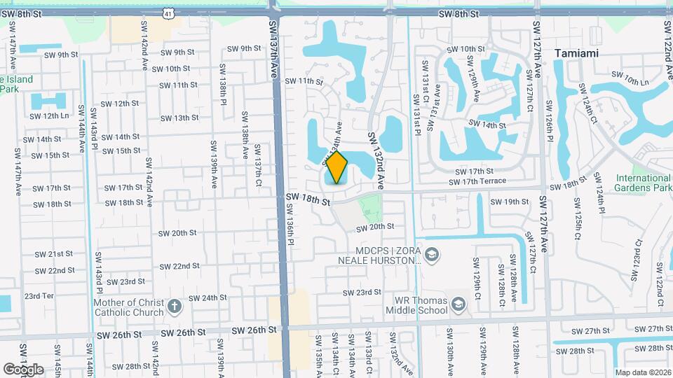 13351 SW 17th Ln Mapa y Detalles de la Ubicación