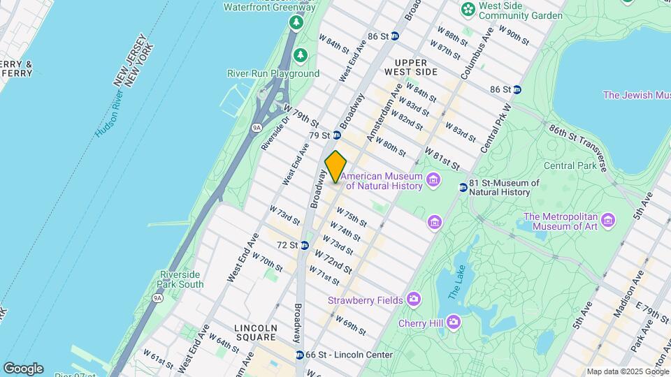 340 Amsterdam Ave Map and Location Details
