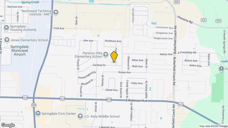 1470 Forest St Map and Location Details