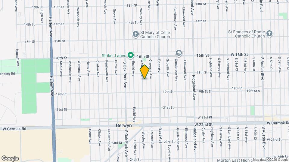 1819 Wesley Ave Mapa y Detalles de la Ubicación