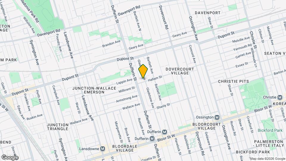 250 Hallam St Map and Location Details