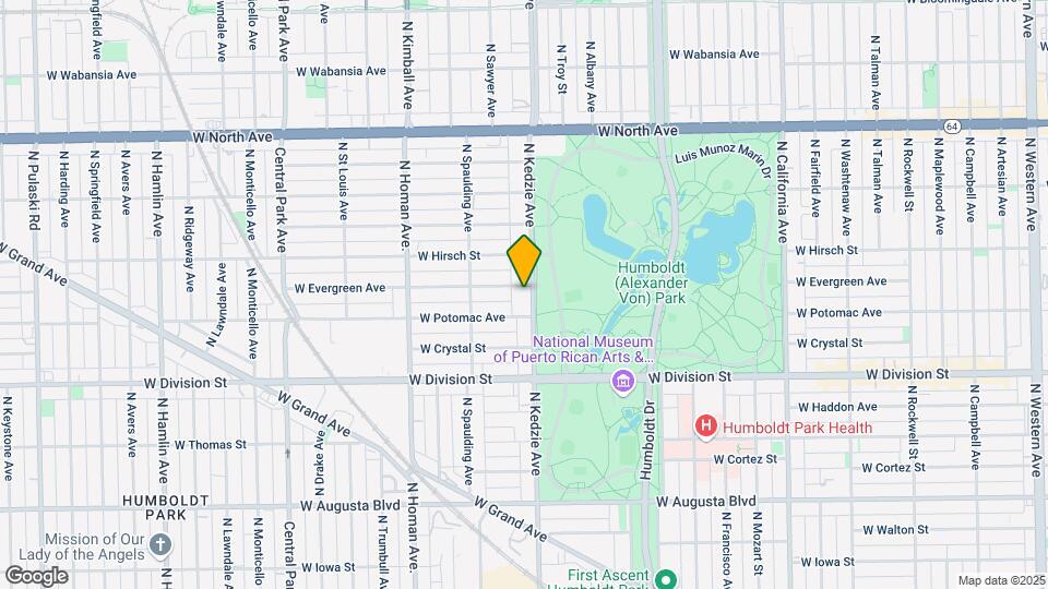 1318 N Kedzie Map and Location Details