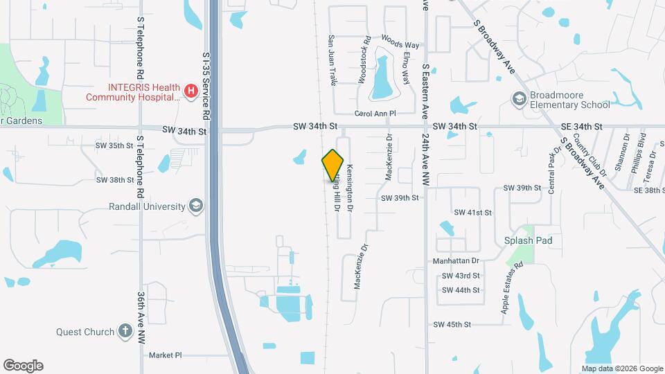 4105 Notting Hill Dr Mapa y Detalles de la Ubicación
