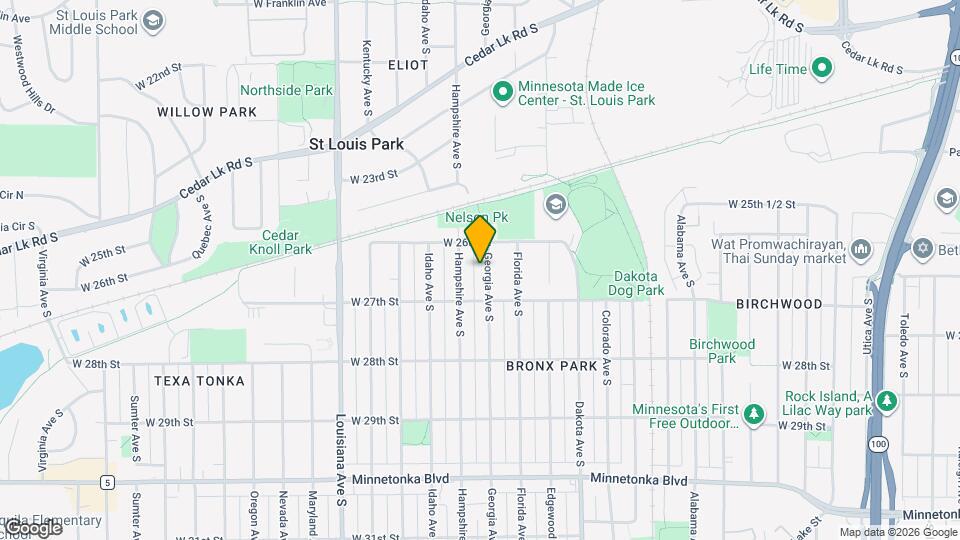 2624 Georgia Ave S Map and Location Details