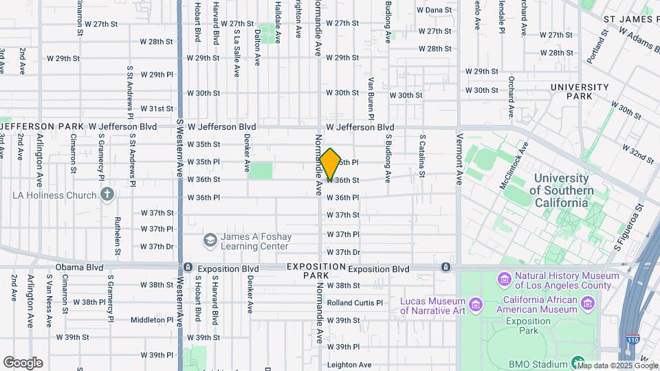 1372 W 36th St Mapa y Detalles de la Ubicación