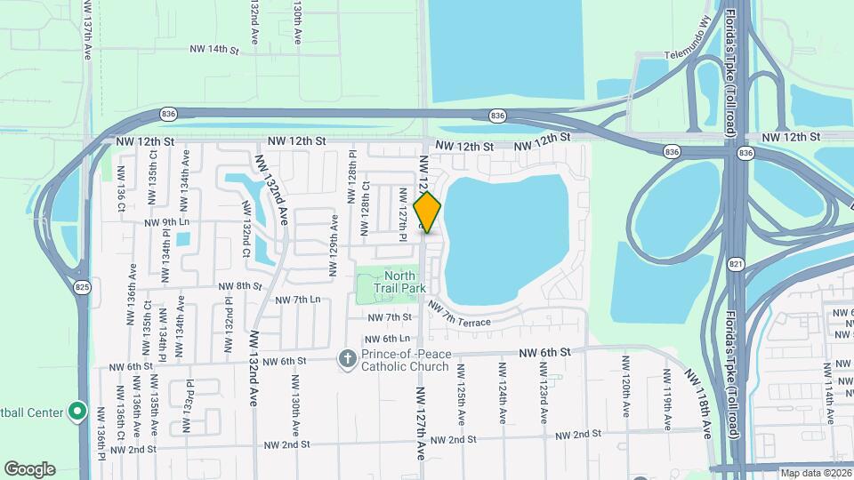 12693 NW 9th Terrace Map and Location Details