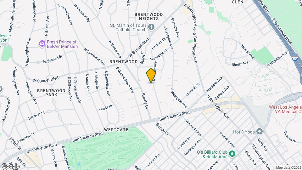 391 S Saltair Ave, Unit 1006 Map and Location Details