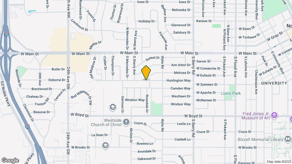 1514 Melrose Dr Map and Location Details
