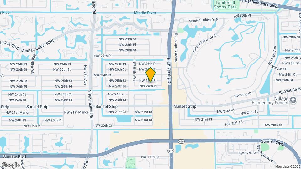 8361 NW 24th Pl Map and Location Details