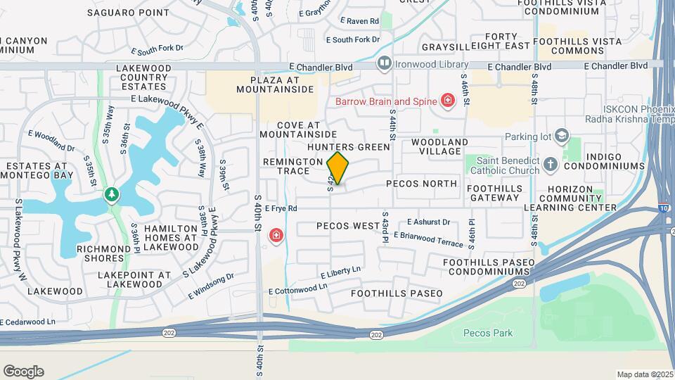 4206 E Tanglewood Dr Map and Location Details